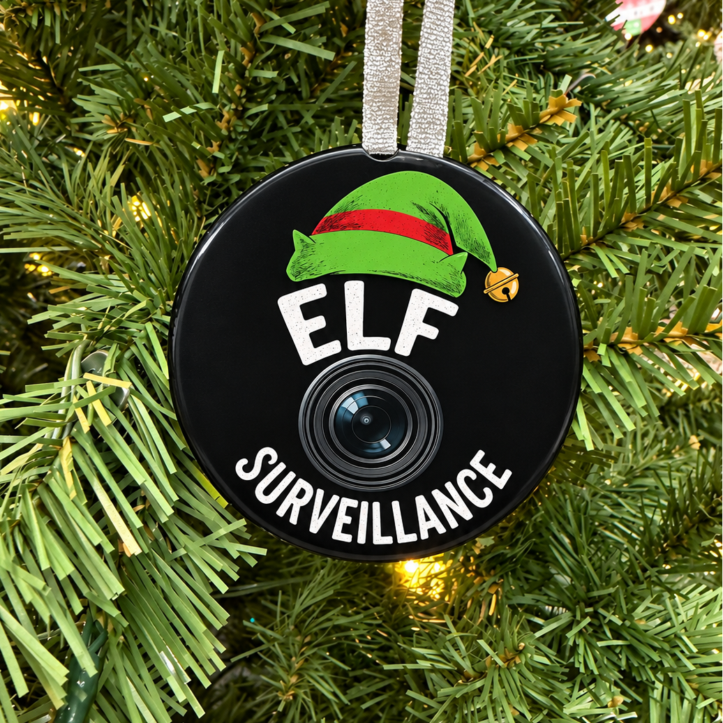 Elf Surveillance Ornament