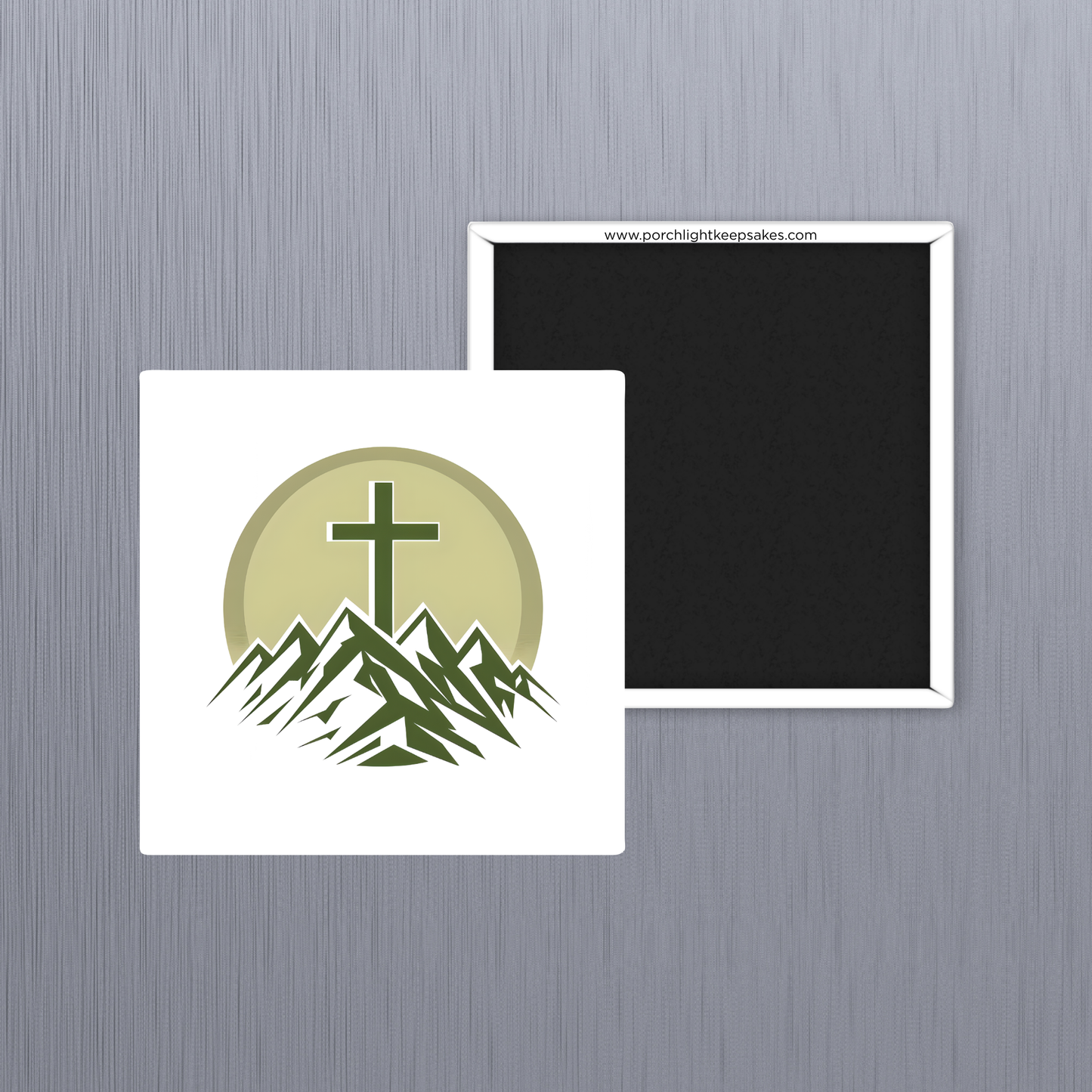 Cross with Mountains